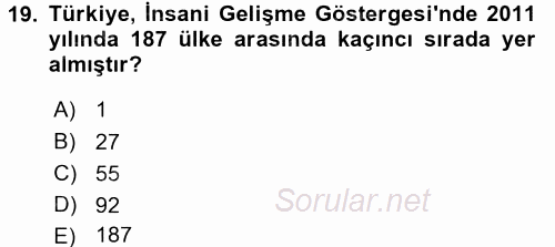 Maliye Politikası 2 2015 - 2016 Ara Sınavı 19.Soru