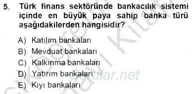 Finansal Ekonomi 2013 - 2014 Tek Ders Sınavı 5.Soru