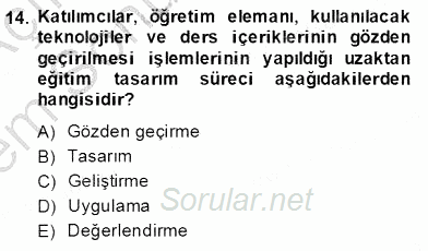 Bilgisayar 2 2013 - 2014 Dönem Sonu Sınavı 14.Soru