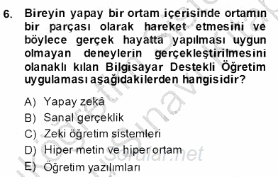 Bilgisayar 2 2013 - 2014 Dönem Sonu Sınavı 6.Soru