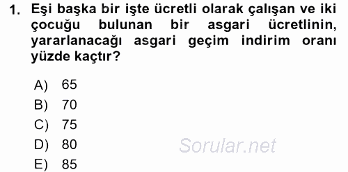 Özel Vergi Hukuku 1 2016 - 2017 Ara Sınavı 1.Soru