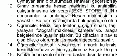 Bağlamsal Dilbilgisi 2 2012 - 2013 Ara Sınavı 11.Soru