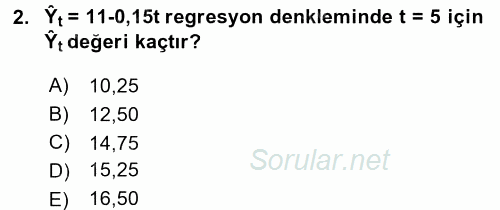 Sağlık Kurumlarında Operasyon Yönetimi 2017 - 2018 Ara Sınavı 2.Soru