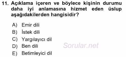 Sınıf Yönetimi 2016 - 2017 Ara Sınavı 11.Soru