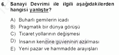 Tanzimat Dönemi Türk Edebiyatı 1 2014 - 2015 Ara Sınavı 6.Soru