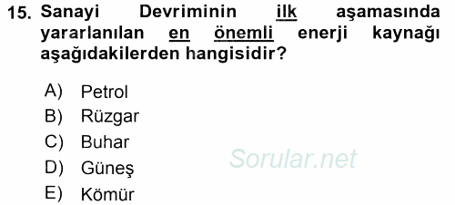 Medya Siyaset Kültür 2015 - 2016 Dönem Sonu Sınavı 15.Soru