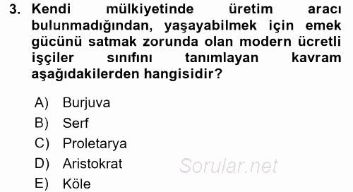 Medya Siyaset Kültür 2015 - 2016 Dönem Sonu Sınavı 3.Soru