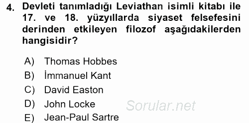 Medya Siyaset Kültür 2015 - 2016 Dönem Sonu Sınavı 4.Soru