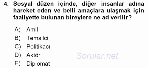 Uluslararası İlişkiler Kuramları 2 2016 - 2017 Dönem Sonu Sınavı 4.Soru
