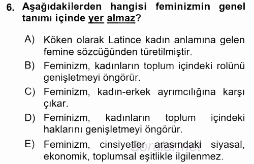 Uluslararası İlişkiler Kuramları 2 2016 - 2017 Dönem Sonu Sınavı 6.Soru