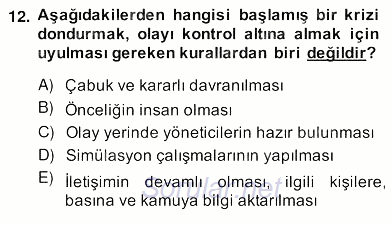 Marka İletişim Kampanyaları 2013 - 2014 Ara Sınavı 12.Soru