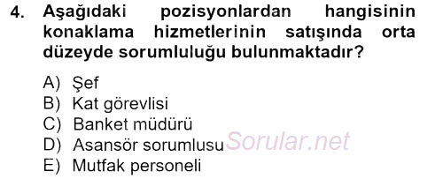 Satış Teknikleri 2012 - 2013 Dönem Sonu Sınavı 4.Soru