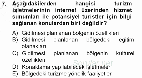 Satış Teknikleri 2012 - 2013 Dönem Sonu Sınavı 7.Soru