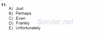 Pedagojik Gramer 1 2012 - 2013 Dönem Sonu Sınavı 11.Soru