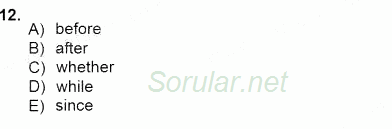 Pedagojik Gramer 1 2012 - 2013 Dönem Sonu Sınavı 12.Soru