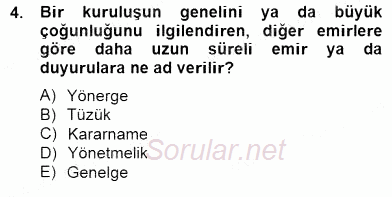 Okul, Aile Ve Çevre İş Birliği 2014 - 2015 Dönem Sonu Sınavı 4.Soru