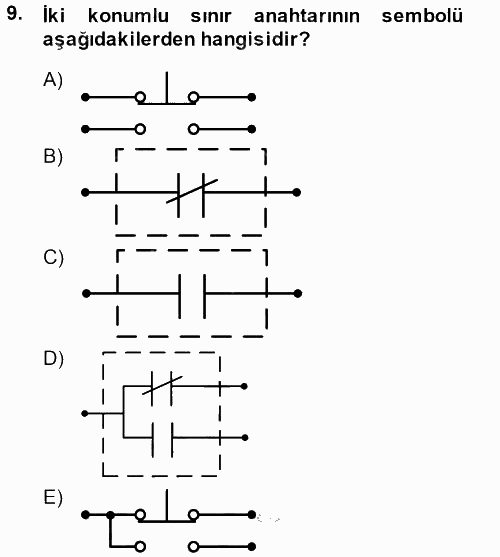 Elektromekanik Kumanda Sistemleri 2013 - 2014 Ara Sınavı 9.Soru