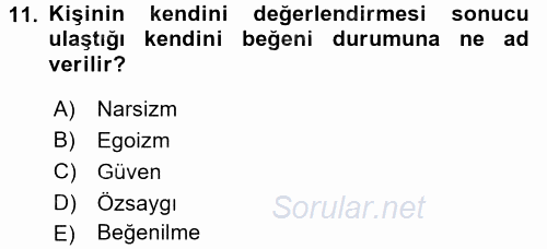 Halkla İlişkiler Ve İletişim 2016 - 2017 Ara Sınavı 11.Soru