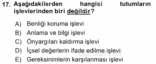 Halkla İlişkiler Ve İletişim 2016 - 2017 Ara Sınavı 17.Soru