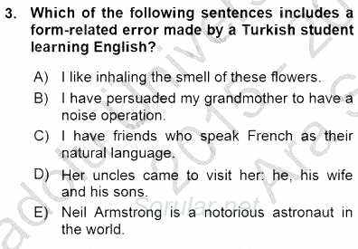 Okuma Ve Dinleme Öğretimi 2015 - 2016 Ara Sınavı 3.Soru