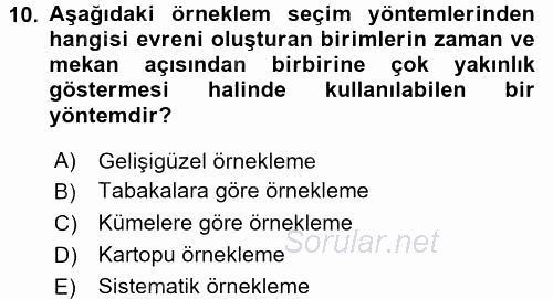 Muhasebe Denetimi 2016 - 2017 Dönem Sonu Sınavı 10.Soru