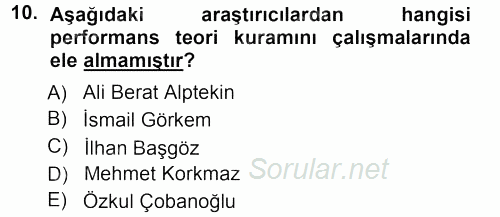 Halk Hikayeleri 2012 - 2013 Ara Sınavı 10.Soru