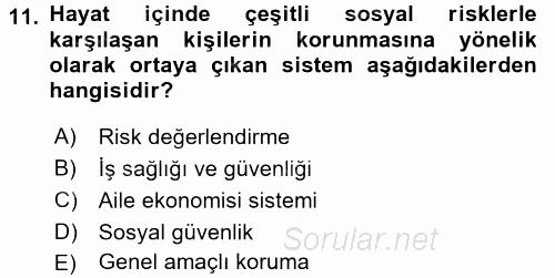 Ev Endüstrisi 2015 - 2016 Dönem Sonu Sınavı 11.Soru