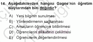 İng. Öğretmenliğinde Öğretim Teknolojileri Ve Materyal Tasarımı 1 2015 - 2016 Ara Sınavı 14.Soru