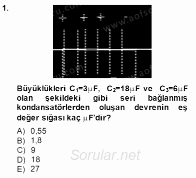 Teknolojinin Bilimsel İlkeleri 2 2014 - 2015 Ara Sınavı 1.Soru