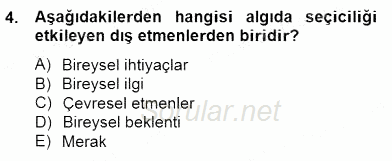 Okulöncesinde Materyal Geliştirme 2014 - 2015 Dönem Sonu Sınavı 4.Soru