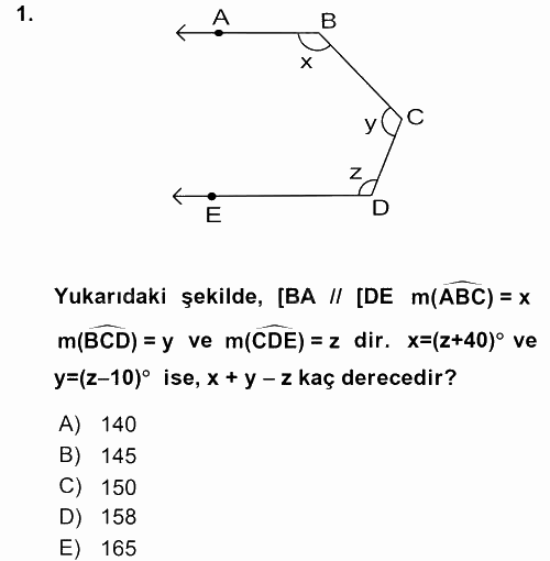 Okulöncesinde Matematik Eğitimi 2015 - 2016 Ara Sınavı 1.Soru