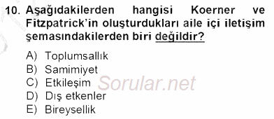 Çocuk ve Ergen Bakımı 2012 - 2013 Dönem Sonu Sınavı 10.Soru