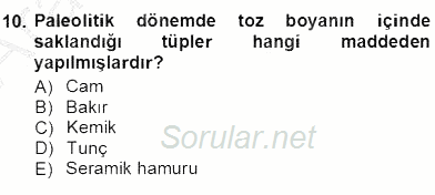 Akdeniz Uygarlıkları Sanatı 2012 - 2013 Ara Sınavı 10.Soru