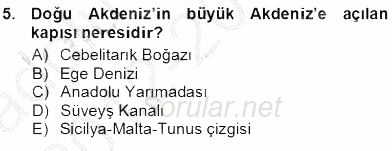 Akdeniz Uygarlıkları Sanatı 2012 - 2013 Ara Sınavı 5.Soru