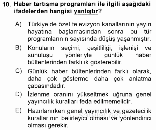 İletişim Ortamları Tasarımı 2016 - 2017 Dönem Sonu Sınavı 10.Soru