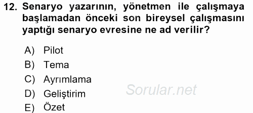 İletişim Ortamları Tasarımı 2016 - 2017 Dönem Sonu Sınavı 12.Soru
