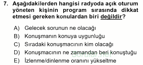 İletişim Ortamları Tasarımı 2016 - 2017 Dönem Sonu Sınavı 7.Soru