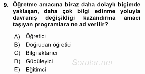İletişim Ortamları Tasarımı 2016 - 2017 Dönem Sonu Sınavı 9.Soru