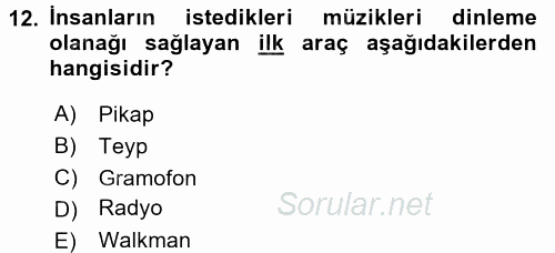 Ev Teknolojisi 2015 - 2016 Dönem Sonu Sınavı 12.Soru