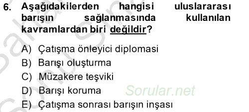 Uluslararası Kamu Maliyesi 2013 - 2014 Dönem Sonu Sınavı 6.Soru