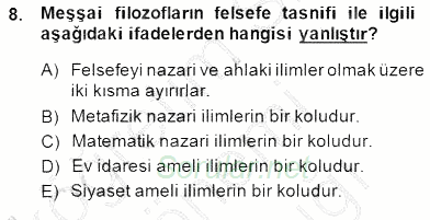 Türk Düşünce Tarihi 2014 - 2015 Ara Sınavı 8.Soru