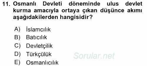 Halk Edebiyatına Giriş 1 2017 - 2018 Ara Sınavı 11.Soru