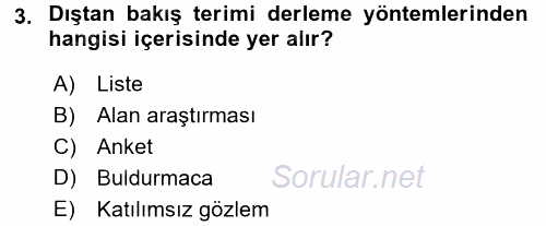 Halk Edebiyatına Giriş 1 2017 - 2018 Ara Sınavı 3.Soru