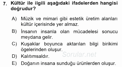 Halk Edebiyatına Giriş 1 2017 - 2018 Ara Sınavı 7.Soru