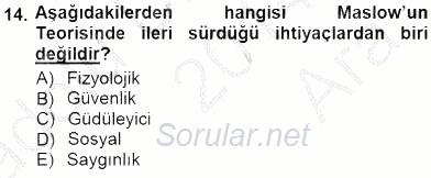 Spor Tesisi İşletmeciliği ve Saha Malzeme Bilgisi 2014 - 2015 Ara Sınavı 14.Soru