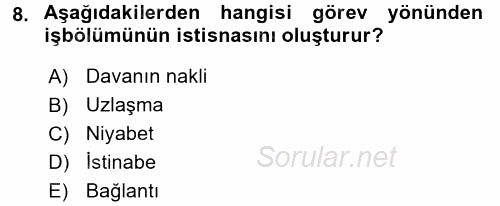 Ceza Muhakemesi Hukuku 2015 - 2016 Ara Sınavı 8.Soru