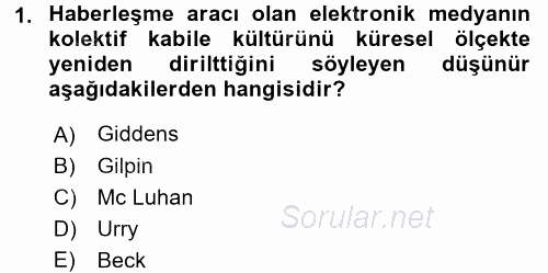 Aile Ekonomisi 2017 - 2018 Ara Sınavı 1.Soru