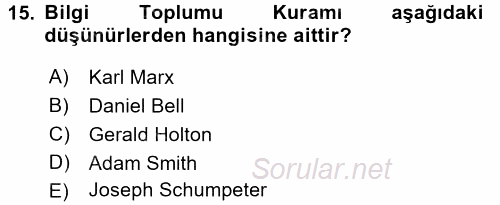 Etkili İletişim Teknikleri 2017 - 2018 Ara Sınavı 15.Soru