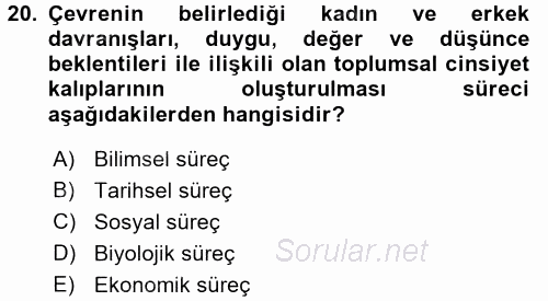 Etkili İletişim Teknikleri 2017 - 2018 Ara Sınavı 20.Soru