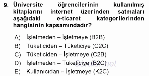 Büro Teknolojileri 2016 - 2017 Ara Sınavı 9.Soru